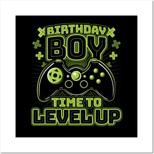 Birthday Boy Time to Level Up Posters and Art